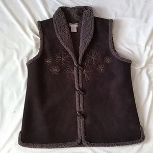 Sherpa lined vest